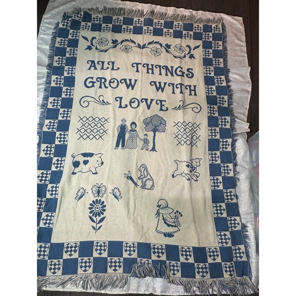 Blanket Kuscheldecke Goodwin Weavers made in the USA cottagecore grandmacore